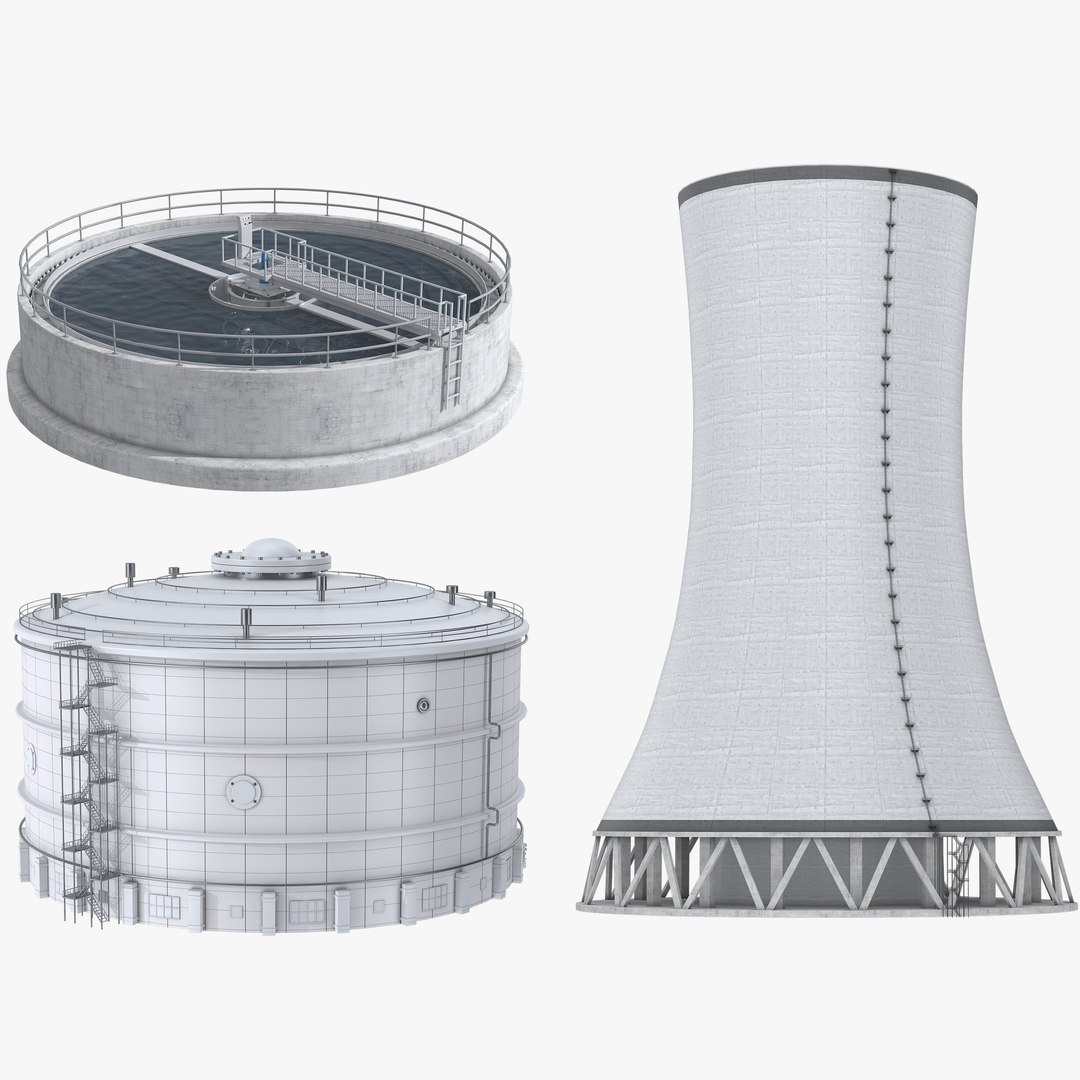 Cooling Tower 3d Model