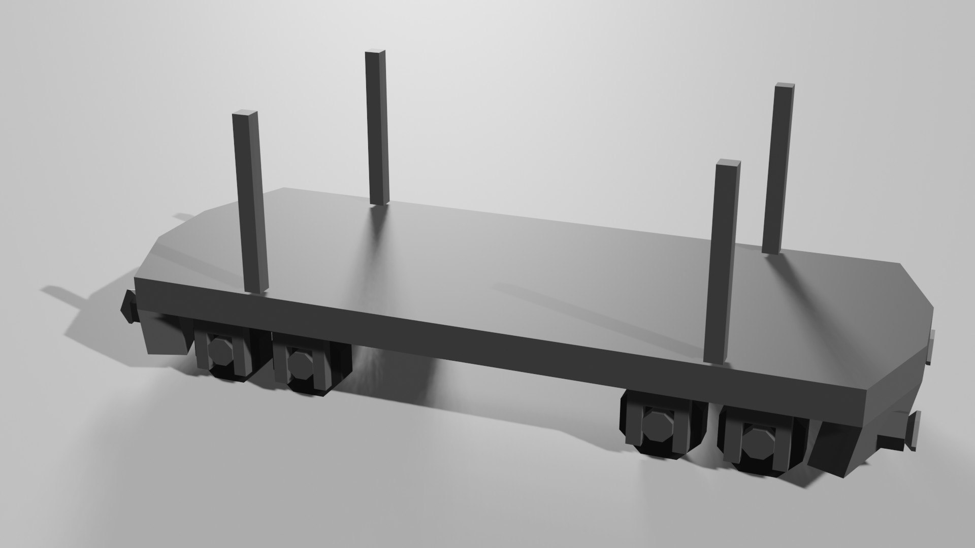 3D Empty Wagon Model TurboSquid 2113872