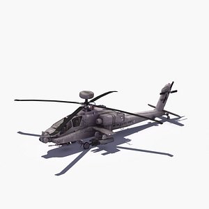 ah64d longbow apache helicopter 3d model