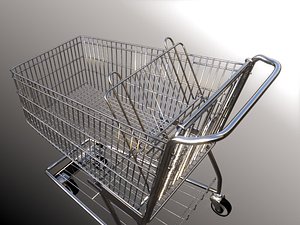 shopping cart 3d model