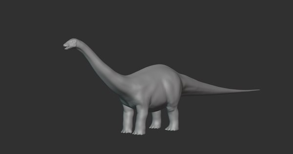 Brontosaurus Basemesh Low Poly3Dモデル - TurboSquid 1993658