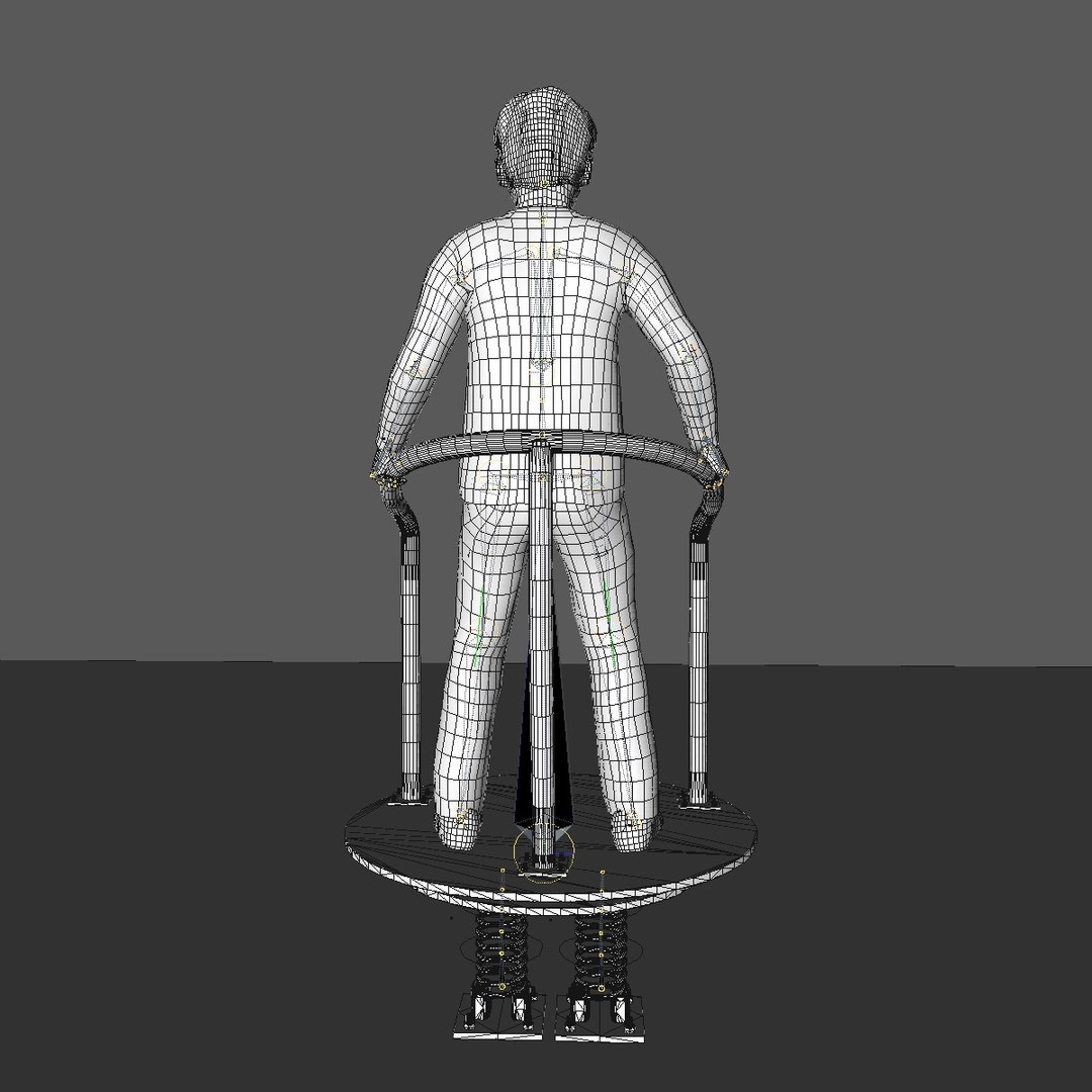 European Boy Playing Revolving 3d Model