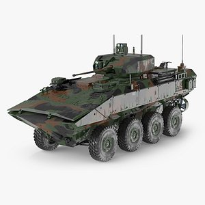 US Amphibious Assault Vehicle with 30mm Gun Wet 3D model