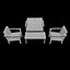 Elegante set di sedie