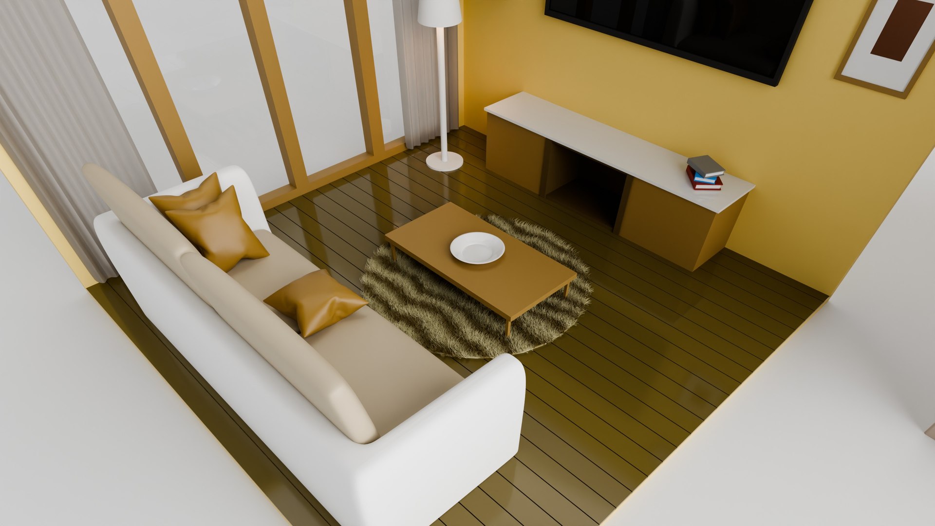 3D Model Pack Of Modern Living Room Interiors 3D Model - TurboSquid 2413790