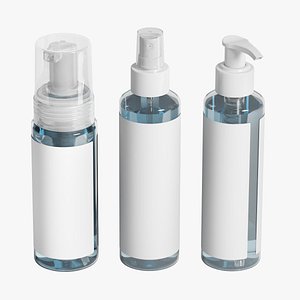 cosmetic bottles set model