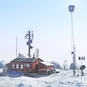 arctic station 3d max