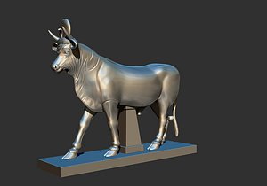 Statue of Ancient Egyptian Gods Apis Serapis Bull God 3d model 3D print model 3D model
