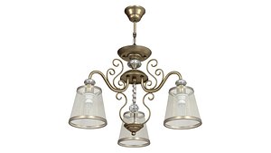Ceiling chandelier Driana FR2405-PL-03-BZ 3D model