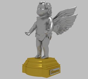 angel silver statue