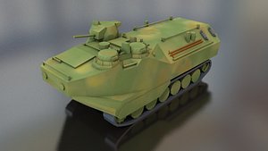 lvtp 7 military tank 3D model