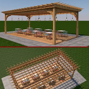 pergola 3D model