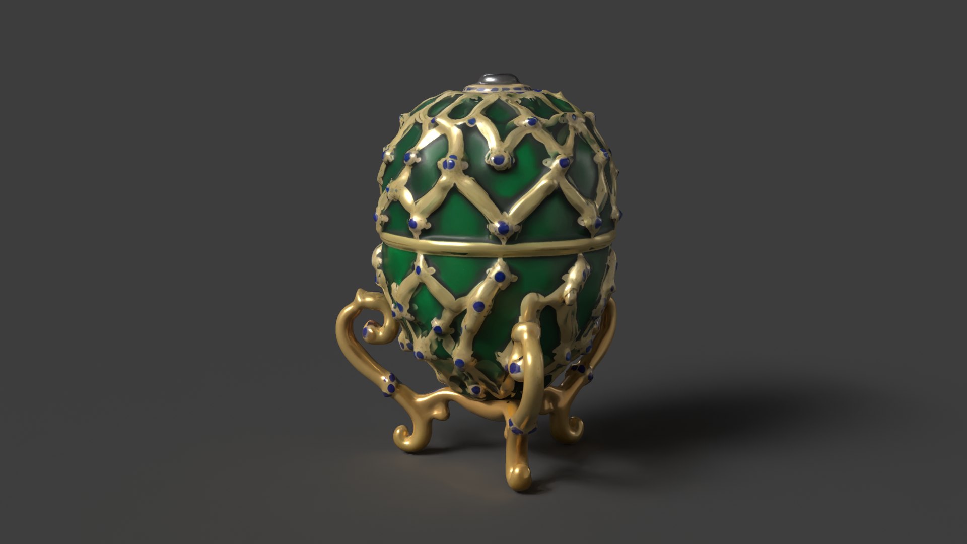 Russian Faberge Egg 3D Model - TurboSquid 2296252