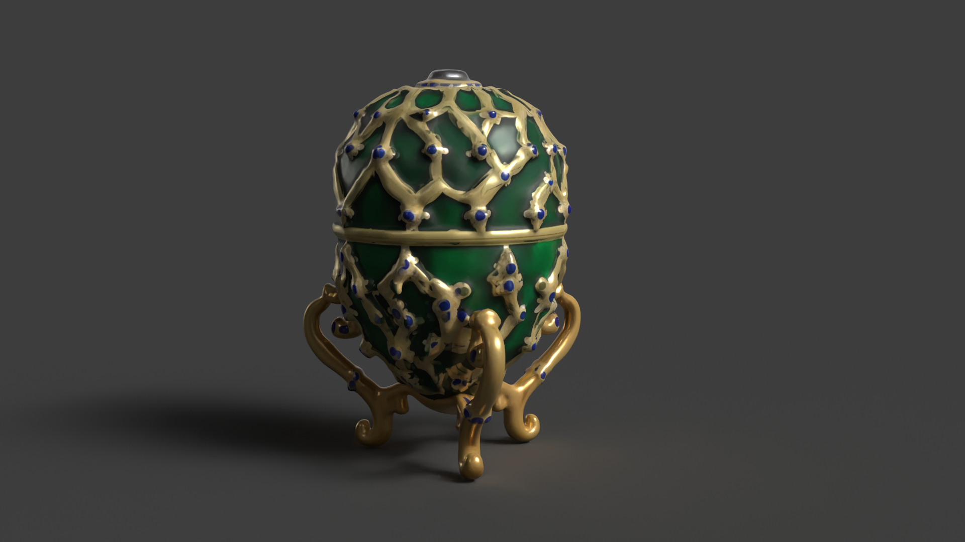 Russian Faberge Egg 3D Model - TurboSquid 2296252