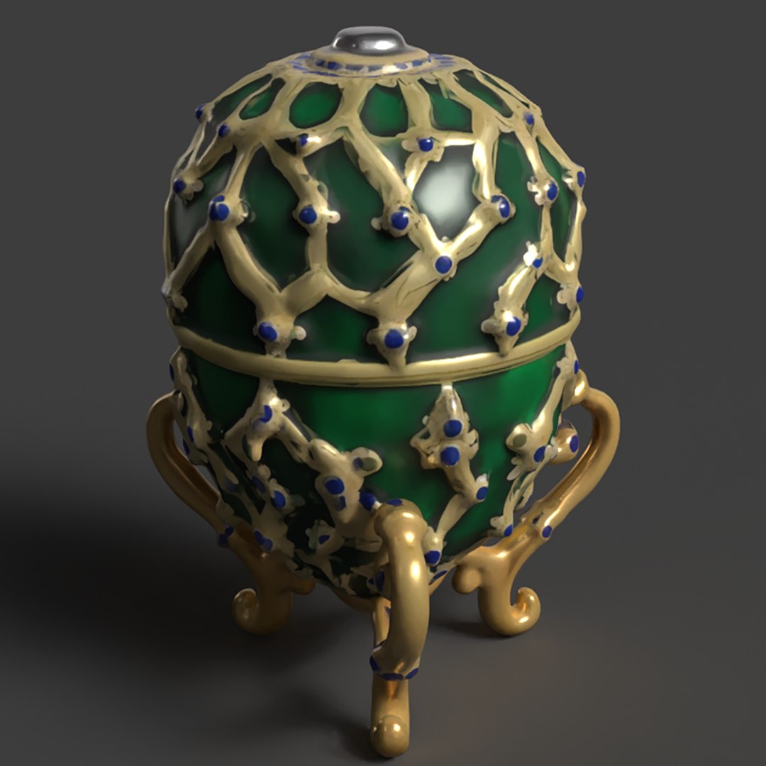 Russian Faberge Egg 3D Model - TurboSquid 2296252