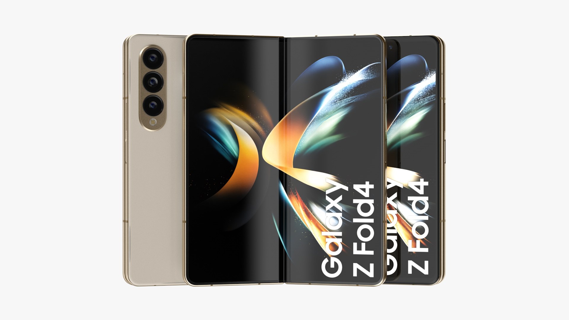 Galaxy Z Fold4 in Beige