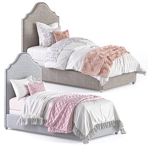 3D model hardware baby bed mia