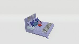 3D Cory Daffodil Bed model