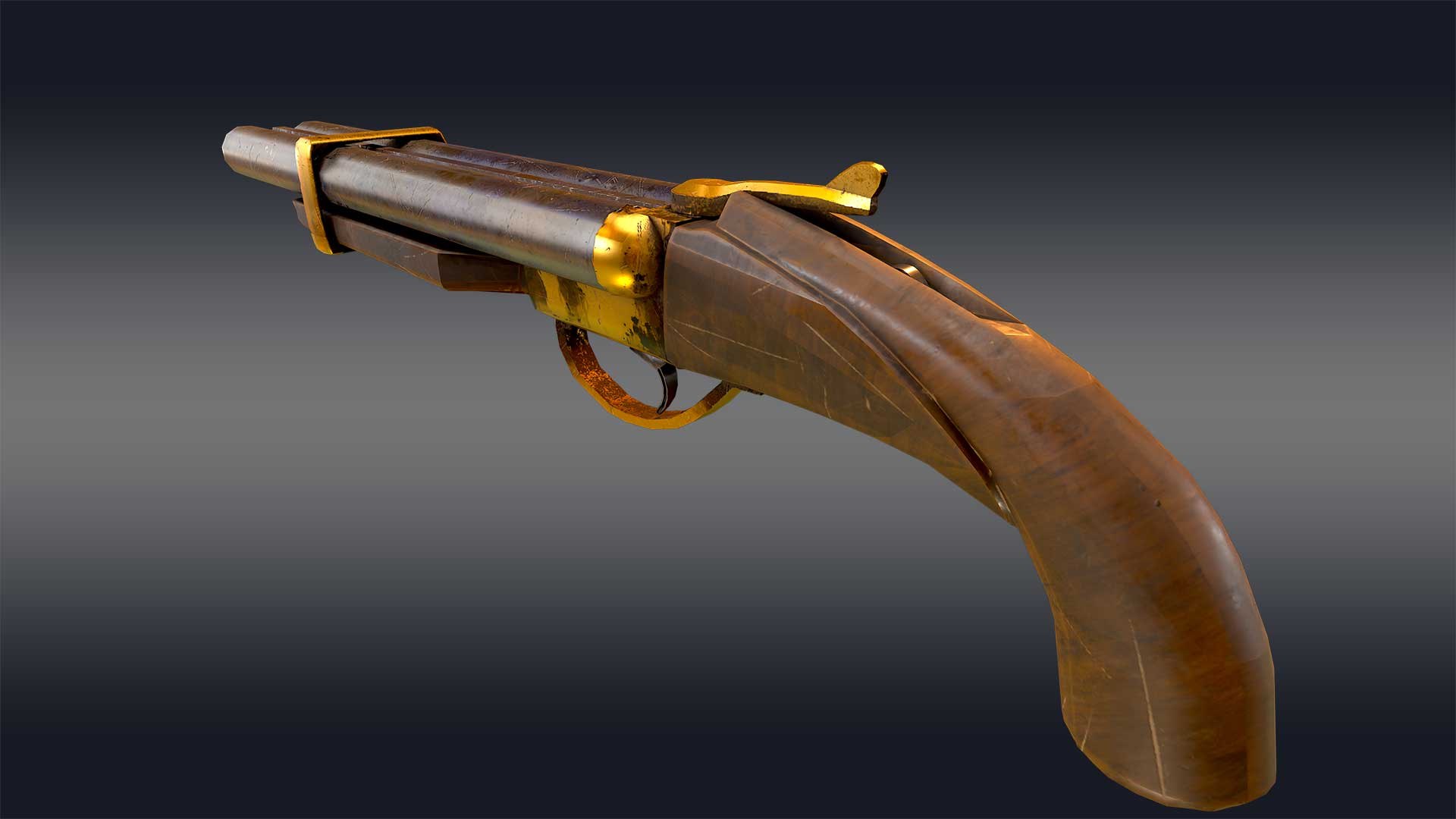 3D Double Barrel Shotgun Model - TurboSquid 2115378