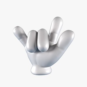 Cartoon Hand 5 Fingers - ILY model