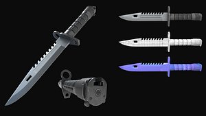 3D weapon knife