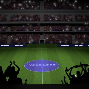Stadium with Crowd