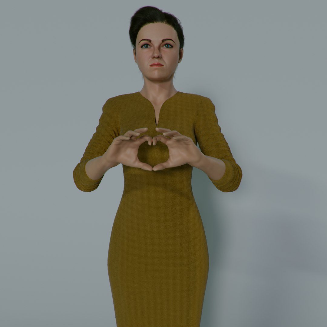 3D Hoda Ramzy Realistic Character Female 3D Model - TurboSquid 2234611