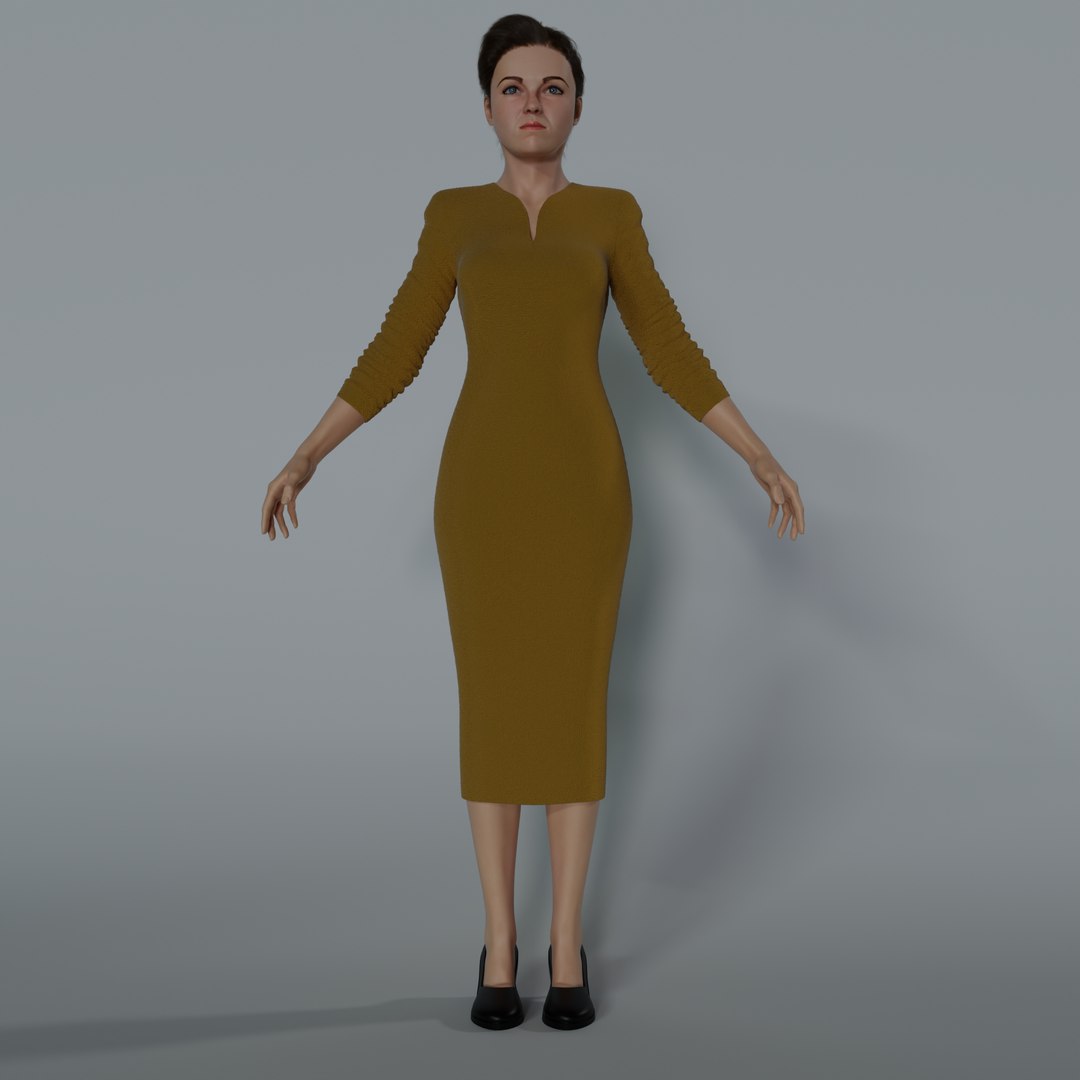 3D Hoda Ramzy Realistic Character Female 3D Model - TurboSquid 2234611