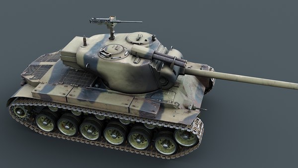 3d Heavy Tank T26e1 Pershing - Turbosquid 1805700