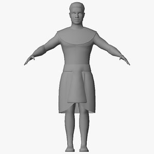 3D Egyptian character male 05 model