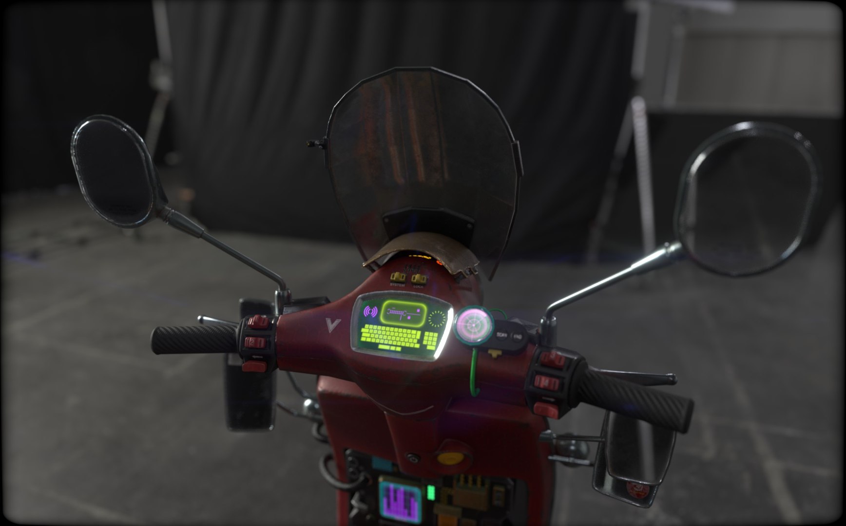 3D model Cyber Scooter https://p.turbosquid.com/ts-thumb/5N/YxXdCv/WN/5/jpg/1629798461/1920x1080/fit_q87/cb5a7fb01c2b1a3cf8d04260f73e80aa9f22a601/5.jpg