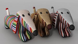 3d model dachshund toy