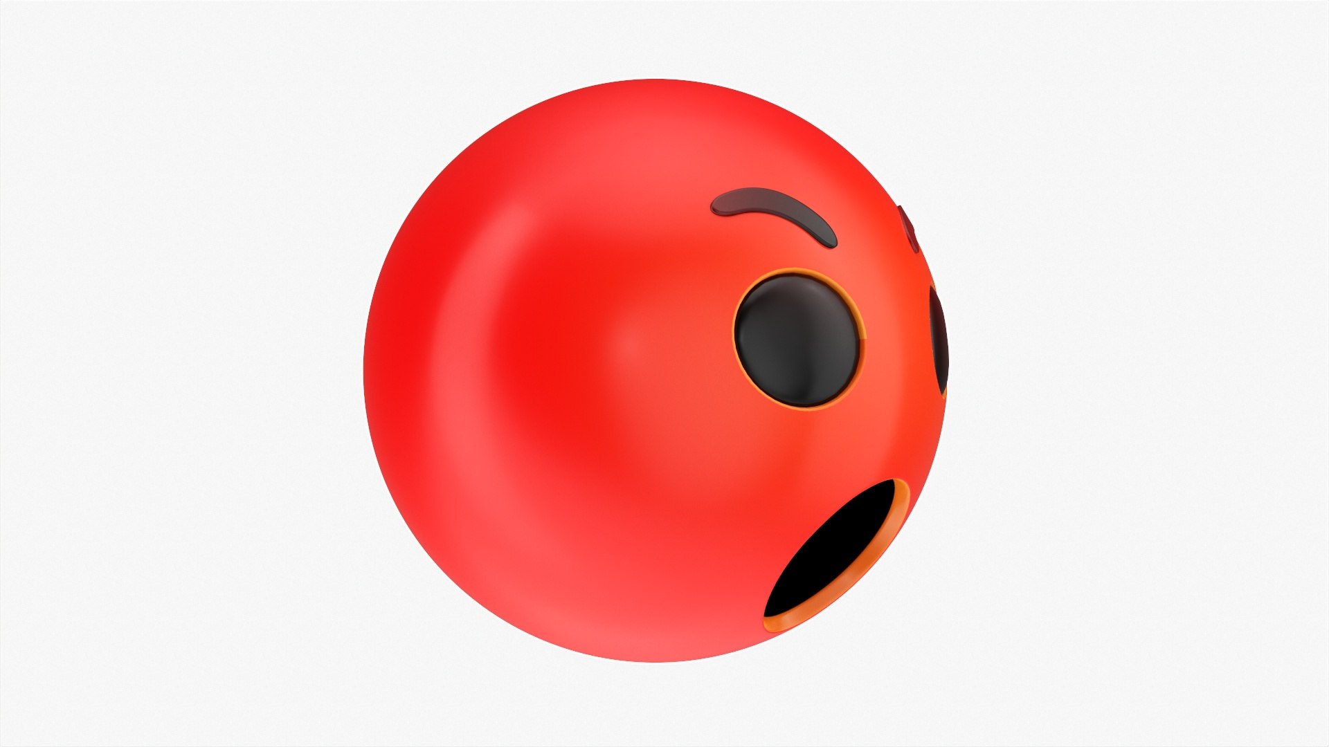 3D model Emoji 058 Angry with mouth opened - TurboSquid 1817960