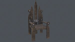 3D Wood Cahir model