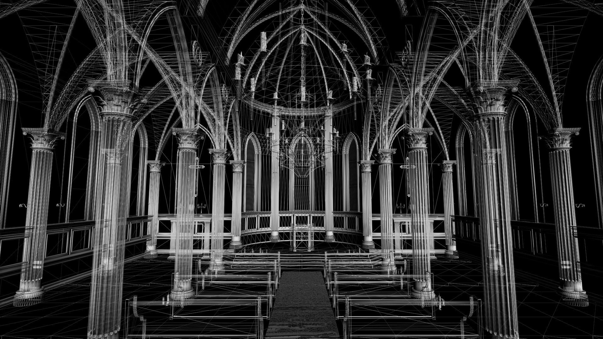 Church Interior 3D - TurboSquid 2252047