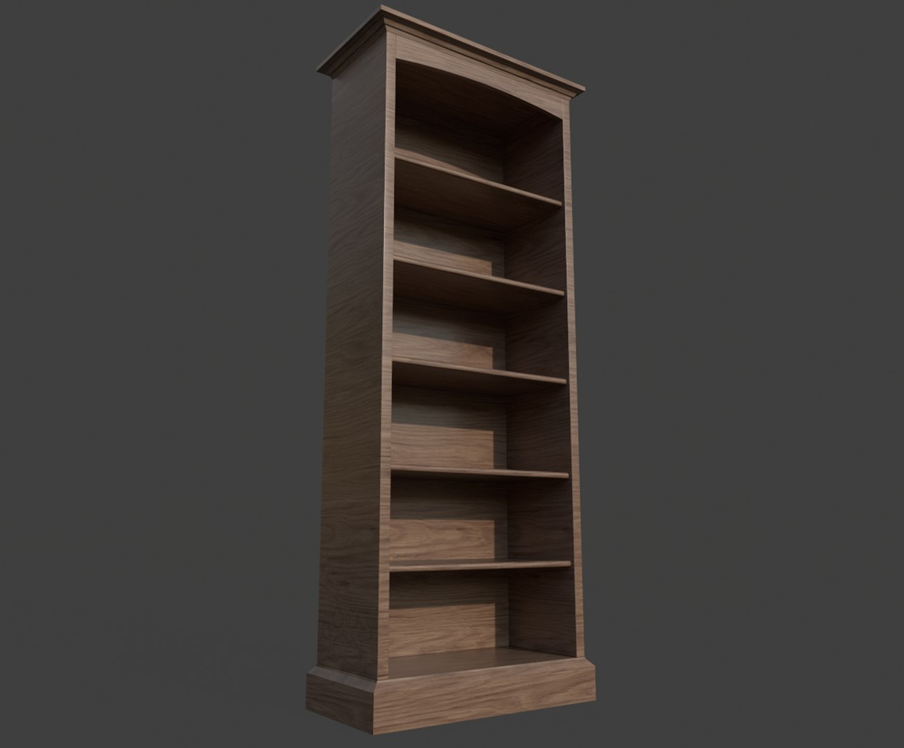 Wooden Bookcase 3D Model - TurboSquid 1816147