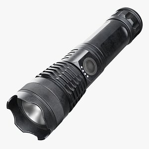 3D model Flashlight 01 a
