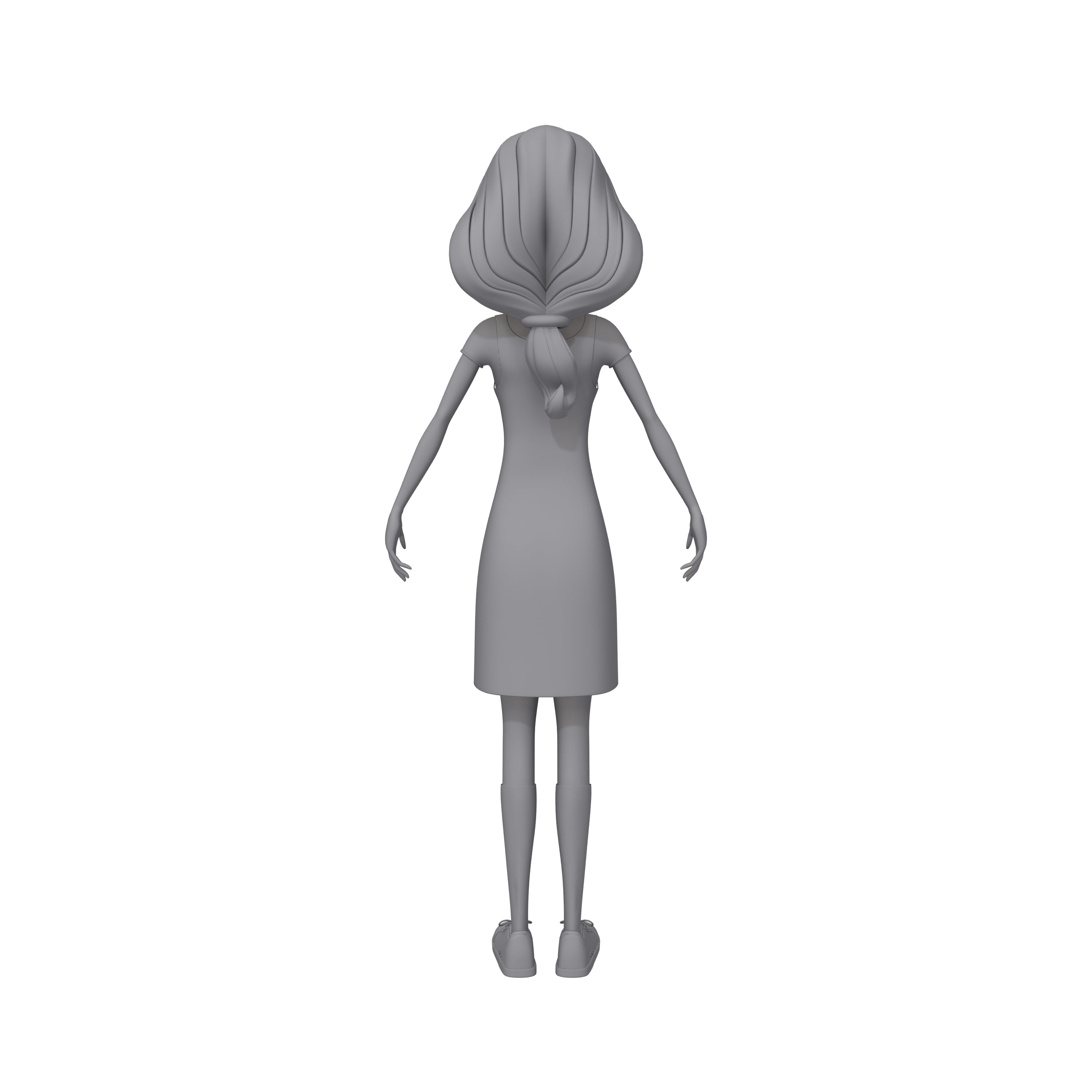 3D model Girl 06 Cartoon - TurboSquid 1715647