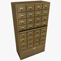 Card Catalog Cabinet