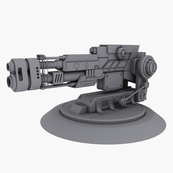 pressure cannon 3d model