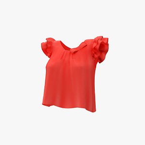 Berry Frill Top 3D model