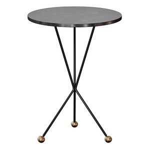Elan Side Table Black Metal By Noir