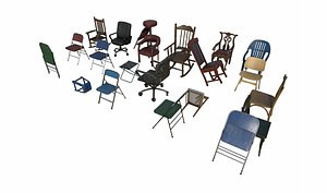 3D Chairs Prop Pack