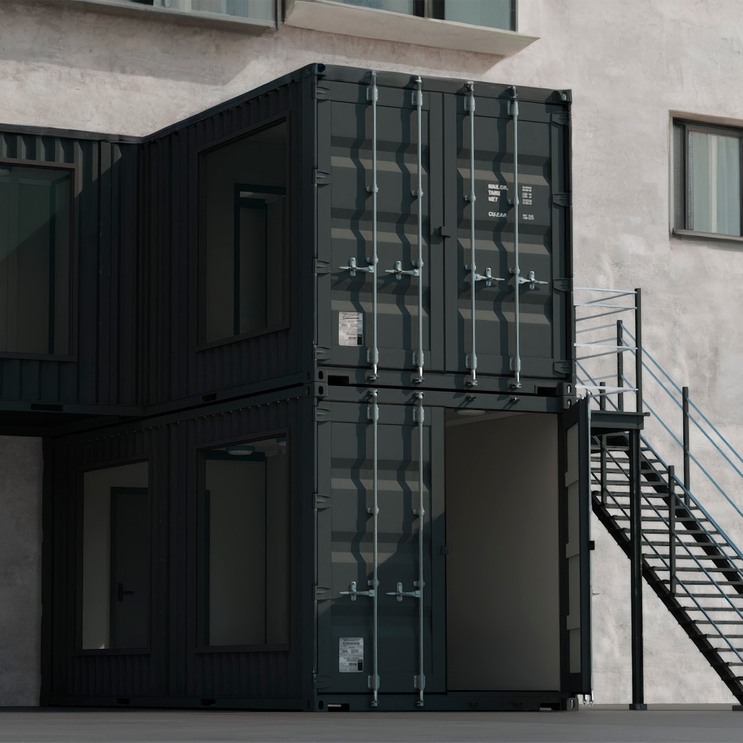 3D Double Storey Black Container Building model https://p.turbosquid.com/ts-thumb/5O/Aq2Zlt/vW/double_storey_black_container_building_001/jpg/1771316479/1920x1080/fit_q87/9220645aedc83a6ab32bb143946f1738bc86666c/double_storey_black_container_building_001.jpg