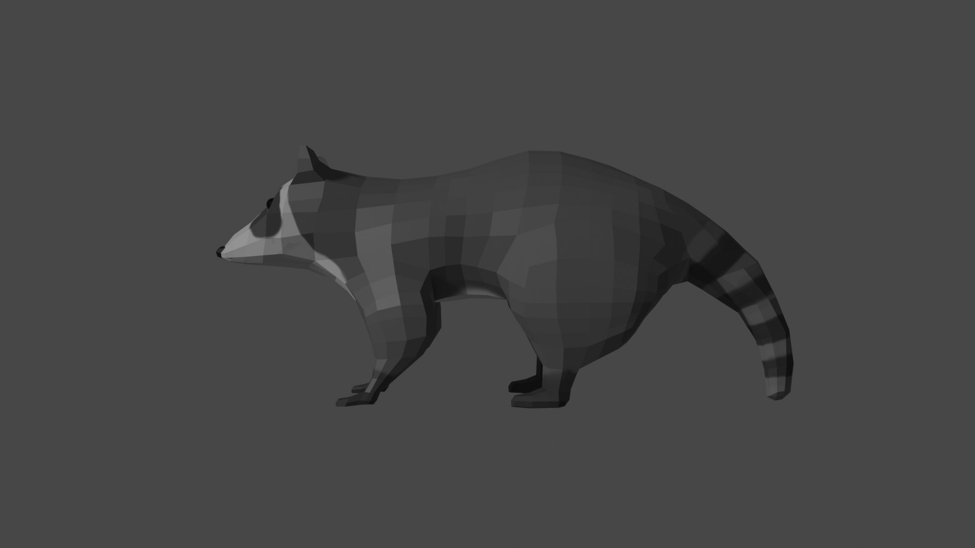 3D LowPoly Raccoon - TurboSquid 2036044