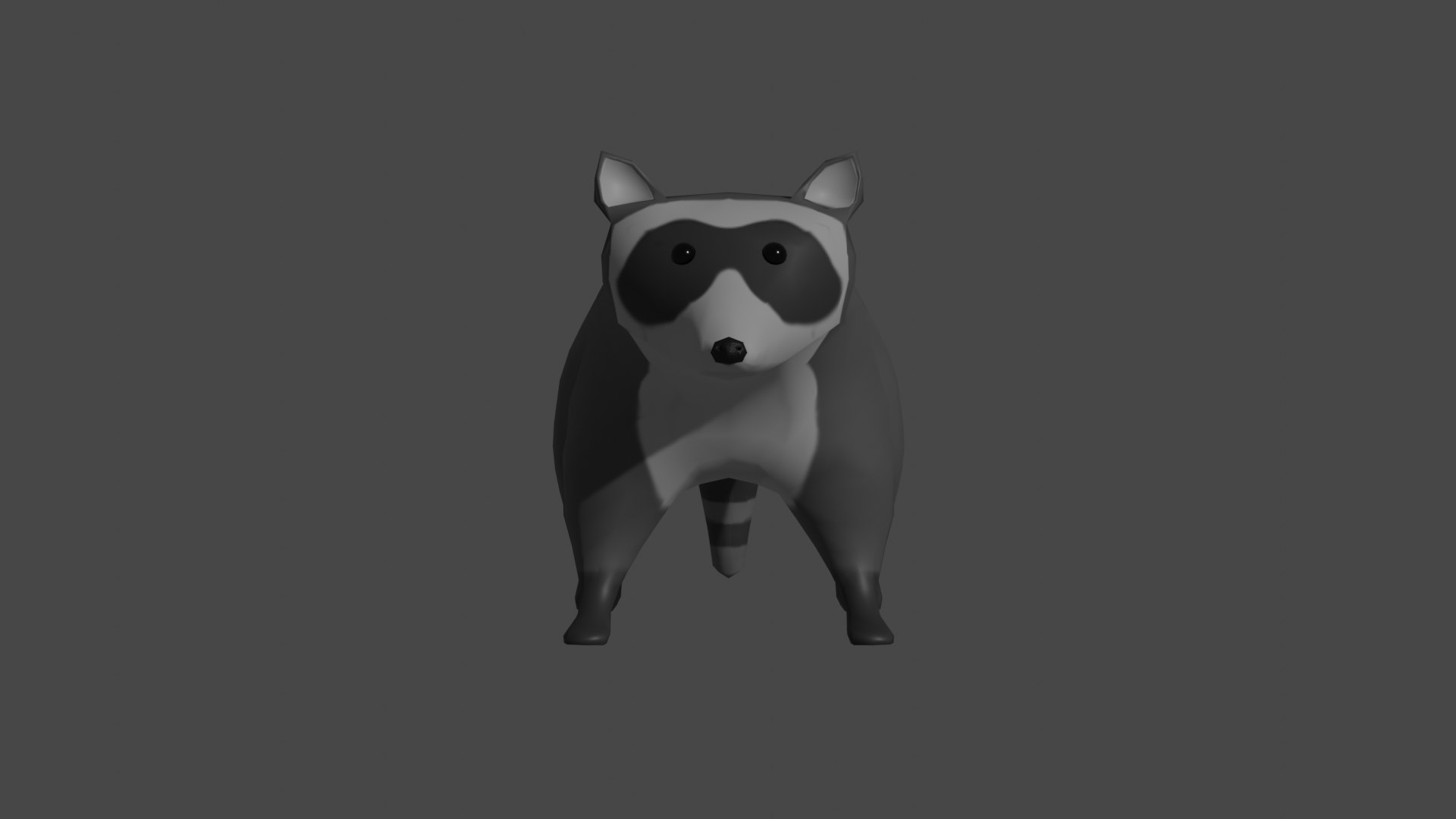 3D LowPoly Raccoon - TurboSquid 2036044
