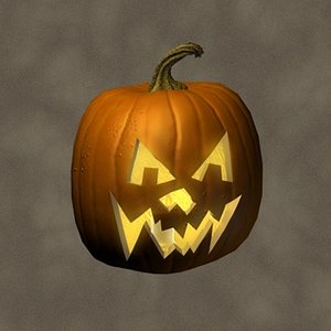 jack o lantern zipped 3d model
