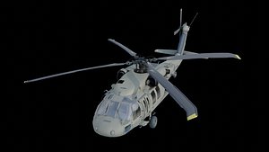 3D model UH-60 Black Hawk low-poly