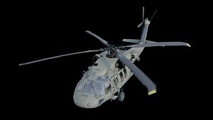 UH-60 Black Hawk low-poly