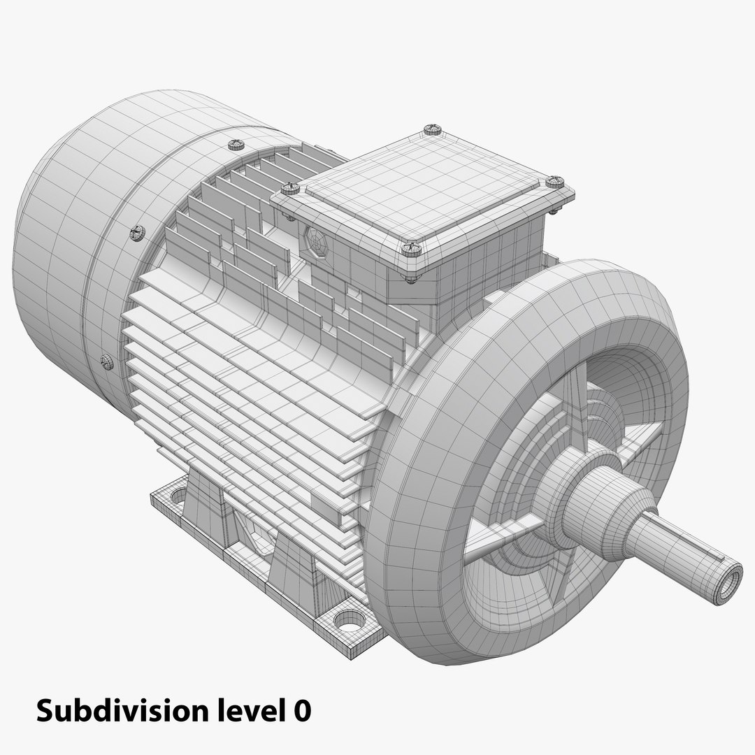 Electric Motor Model TurboSquid 1451110